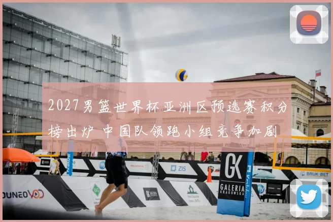 2027男篮世界杯亚洲区预选赛积分榜出炉 中国队领跑小组竞争加剧